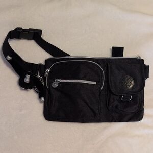 Kipling Presto Style Black Fanny Pack